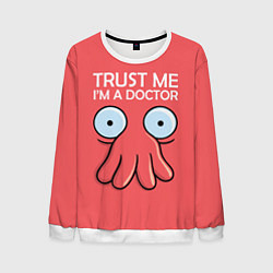 Свитшот мужской Trust Me I'm a Doctor, цвет: 3D-белый