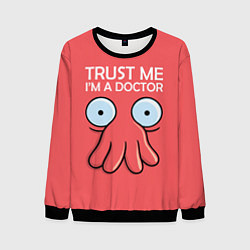 Свитшот мужской Trust Me I'm a Doctor, цвет: 3D-черный