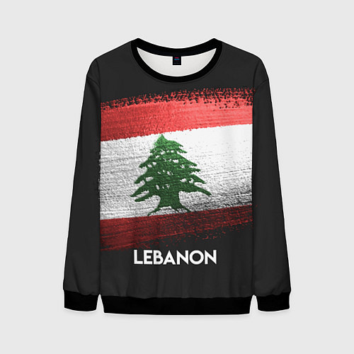 Мужской свитшот Lebanon Style / 3D-Черный – фото 1
