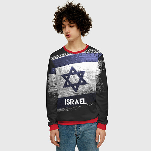 Мужской свитшот Israel Style / 3D-Красный – фото 3