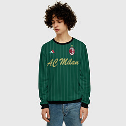 Свитшот мужской AC Milan: Green Form, цвет: 3D-черный — фото 2