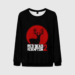 Свитшот мужской RDR 2: Sunshine Deer, цвет: 3D-черный