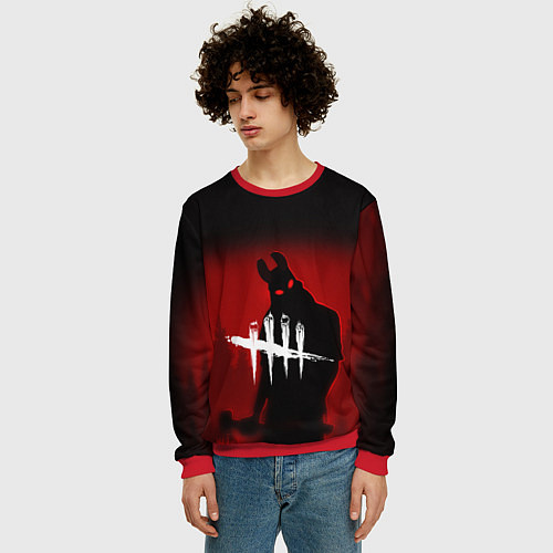 Мужской свитшот Dead by Daylight / 3D-Красный – фото 3