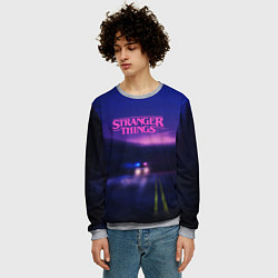 Свитшот мужской Stranger Things: Neon Road, цвет: 3D-меланж — фото 2