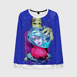 Мужской свитшот I-ZOMBIE с мумией и мозгами