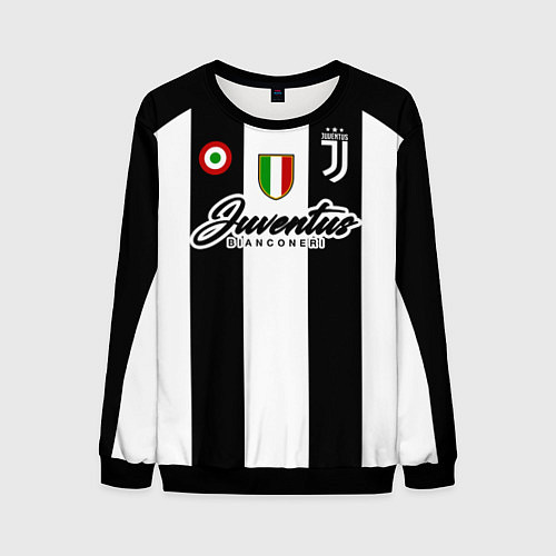 Мужской свитшот Ювентус / 3D-Черный – фото 1