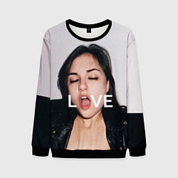 Свитшот мужской Sasha Grey: LOVE, цвет: 3D-черный
