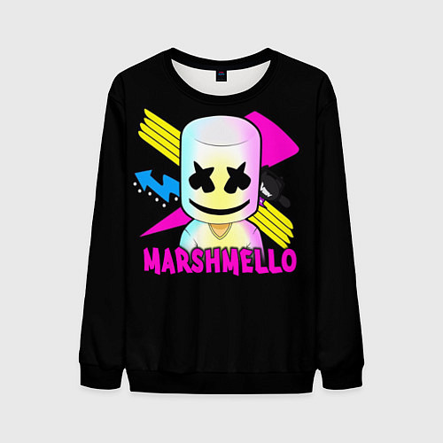 Мужской свитшот Marshmello DJ / 3D-Черный – фото 1