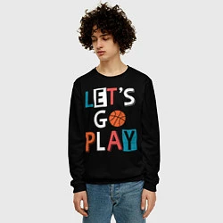 Свитшот мужской Let is go play, цвет: 3D-черный — фото 2