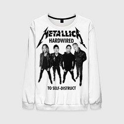 Свитшот мужской Metallica: Hardwired, цвет: 3D-белый
