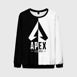 Свитшот мужской Apex Legends: Black & White, цвет: 3D-черный