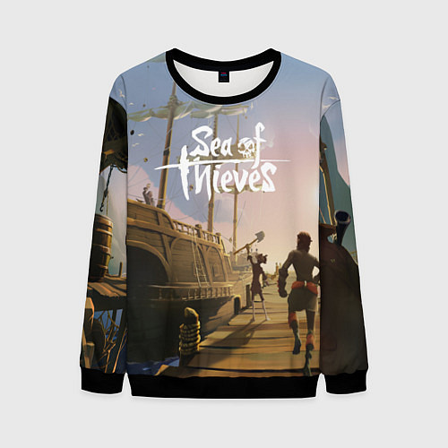 Мужской свитшот Sea of Thieves / 3D-Черный – фото 1