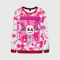 Свитшот мужской Marshmello: Pink Fashion, цвет: 3D-красный