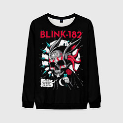Свитшот мужской Blink-182: Death Punk, цвет: 3D-черный