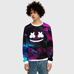 Свитшот мужской Marshmello NEON, цвет: 3D-белый — фото 2