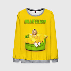 Свитшот мужской Billie Eilish: Yellow Mood, цвет: 3D-меланж