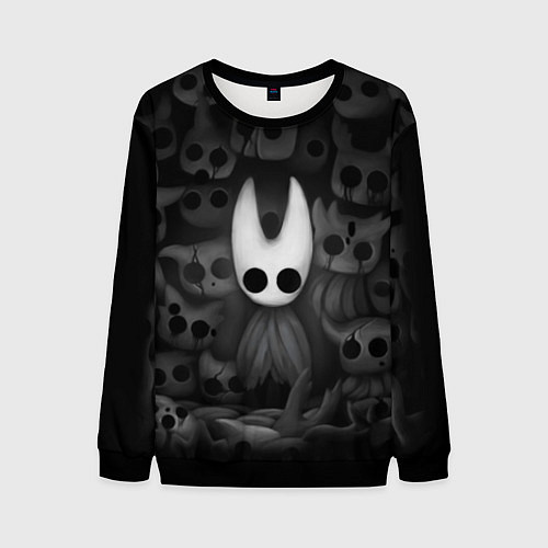 Мужской свитшот Hollow Knight / 3D-Черный – фото 1