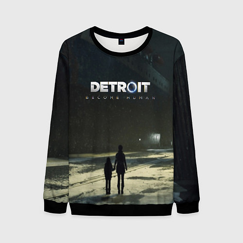 Мужской свитшот Detroit: Become Human / 3D-Черный – фото 1