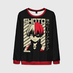 Свитшот мужской My Hero Academia красные волосы, цвет: 3D-красный