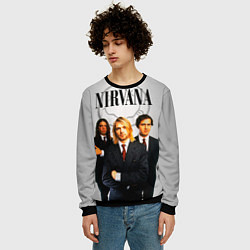 Свитшот мужской Nirvana, цвет: 3D-черный — фото 2