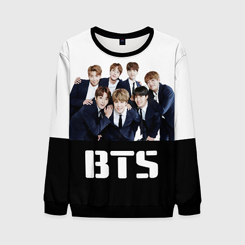 Мужской свитшот BTS постер / 3D-Черный – фото 1