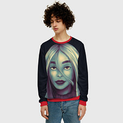 Свитшот мужской Billie Eilish, цвет: 3D-красный — фото 2