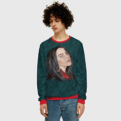 Свитшот мужской Billie Eilish, цвет: 3D-красный — фото 2