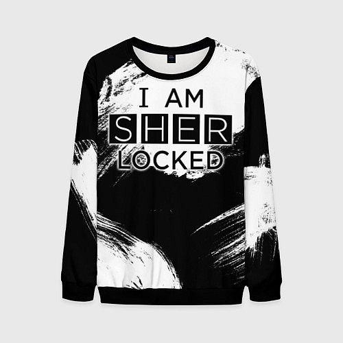 Мужской свитшот Sherlock / 3D-Черный – фото 1