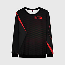 Свитшот мужской Mass Effect N7, цвет: 3D-черный