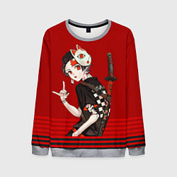 Свитшот мужской Demon Slayer, цвет: 3D-меланж