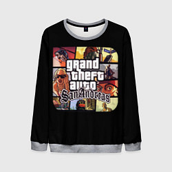 Свитшот мужской GTA SA, цвет: 3D-меланж