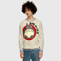 Свитшот мужской Мой сосед Тоторо, цвет: 3D-меланж — фото 2
