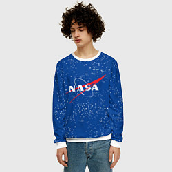 Свитшот мужской NASA, цвет: 3D-белый — фото 2