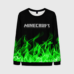 Свитшот мужской MINECRAFT FIRE, цвет: 3D-черный