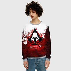 Свитшот мужской Assasin's creed, цвет: 3D-меланж — фото 2