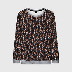 Свитшот мужской Растерянный Траволта, цвет: 3D-меланж