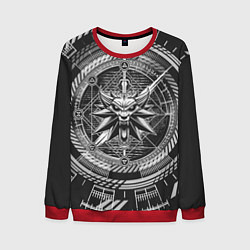 Свитшот мужской Ведьмак, цвет: 3D-красный
