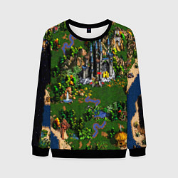 Свитшот мужской Heroes of Might and Magic, цвет: 3D-черный