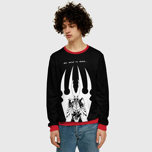 Мужской свитшот Hollow Knight / 3D-Красный – фото 3