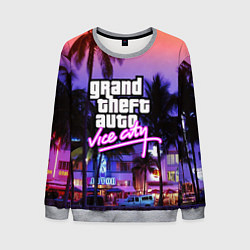 Свитшот мужской Grand Theft Auto Vice City, цвет: 3D-меланж