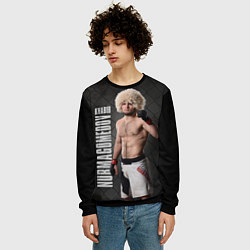 Свитшот мужской Хабиб Нурмагомедов, цвет: 3D-черный — фото 2