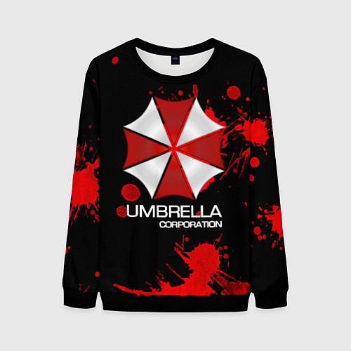 Мужской свитшот UMBRELLA CORP / 3D-Черный – фото 1