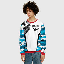 Свитшот мужской ВМФ России камуфляж, цвет: 3D-красный — фото 2