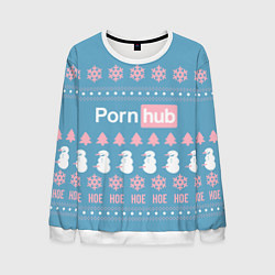 Мужской свитшот Pornhub - christmas sweater