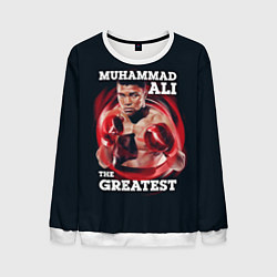 Свитшот мужской Muhammad Ali, цвет: 3D-белый