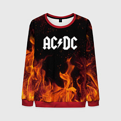Свитшот мужской AC DC, цвет: 3D-красный