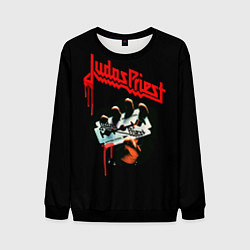Свитшот мужской Judas Priest, цвет: 3D-черный