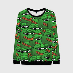 Свитшот мужской Pepe The Frog, цвет: 3D-черный
