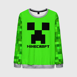 Свитшот мужской MINECRAFT, цвет: 3D-меланж