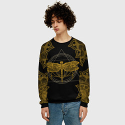 Свитшот мужской Golden dragonfly, цвет: 3D-черный — фото 2